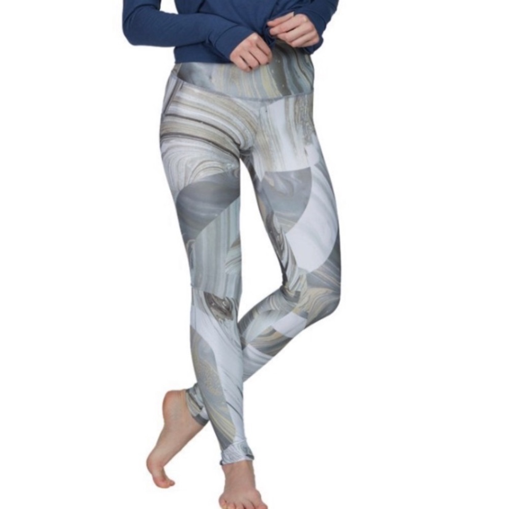 Onzie High Waisted Leggings Marble Geo